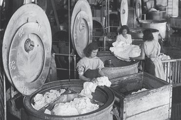 Centrifuges for the laundry industry